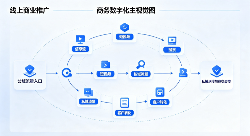 绥化线上商业推广怎么做？全域流量闭环搭建与低成本转化实战指南